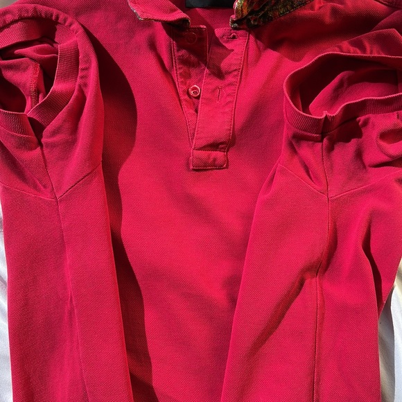 Etro Magenta Hot Pink Pink Polo Shirt Size XL 100% Cotton Barbiecore - Picture 12 of 17